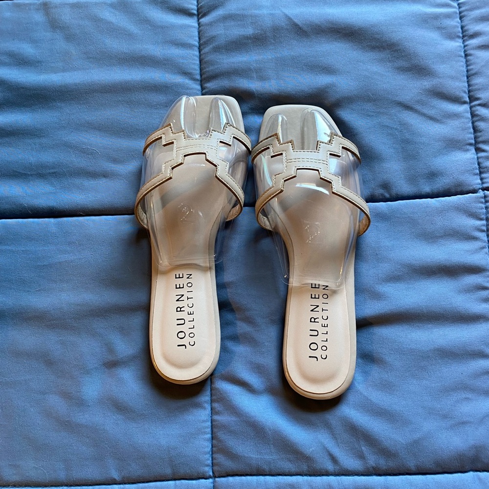 Nude/Clear Sandals